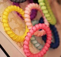 Dây cột tóc lò xo - Combo 5 sp ngẫu nhiên nhiều mầu sắc