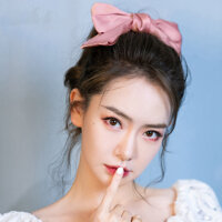 Dây cột tóc nơ tiểu thư dễ thương - Hồng