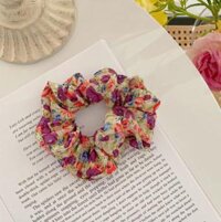 Dây cột tóc scrunchies dễ thương - HD55 đỏ