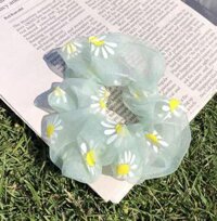 Dây cột tóc scrunchies dễ thương - HD49 xanh lá