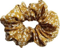 Dây cột tóc scrunchies dễ thương - HD58 vàng