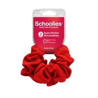Dây Cột Tóc Vải Màu Đỏ, Supa-Stretch Scrunchies, Radical Red, 2 Cái - SCHOOLIES
