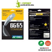 Dây cước căng vợt Yonex BG 65 Titanium chính hãng