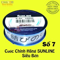 Dây Cước Câu Cá Siêu Bền Nhật Bản - SUNLINE FLUORCABON 100m - Cước Câu Tàng Hình Sunline - CÓ NHIỀU SIZE - Chirita SF100