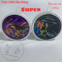 Dây cước Trục, Thẻo Sapham Super 100m , cước săn hàng chất liệu Nylon câu cá trắm đen cao cấp