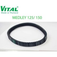 Dây curoa 2 mặt răng Vespa MEDLEY 125, MEDLEY 150 - Day Curoa Vital chính hãng, Thái Lan