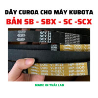 Dây curoa DOG V-BELT và MITSUBA dùng cho máy gặt đập liên hợp KUBOTA (SB, SBX, SC, SCX)