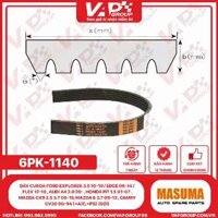 Dây Curoa Ford Explorer 3.5 10-19 / Edge 06-14 / Flex 12-19 , Audi A4 2.0 20- , Honda Fit 1.5 01-07 , Mazda Cx9 3.5 3.7 06-15, Mazda 6 3.7 09-13 , Camry Cv30 90-94 (+A/C,+Ps) (Sợi)