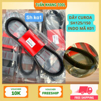 Dây Curoa SH125/150 Indo, dây đai chuyển động Sh125/150 mã K01 hàng Indo cao cấp Tuấn Khang Tool