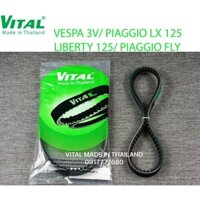 Dây Curoa VESPA 3V, Piaggio LX 125, Liberty 125, IGEt ,sprint 125 ,Piaggio FLY hiệu VITAL - VITAL chính hãng, hàng Thái