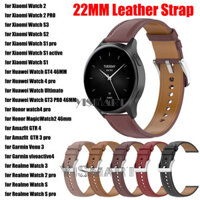 Dây da 22mm cho Xiaomi Watch 2 Pro S3 S2 S1 Dây đeo đồng hồ cho Huawei Watch 4 Pro GT 4 46mm / Honor / Amazfit / Garmin / Realme