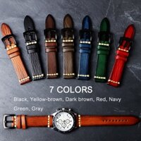 Dây Da Bò 20mm 22mm 24mm Cho Đồng Hồ Samsung Galaxy watch4 Gear S3 42MM 46MM