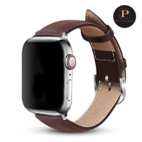 Dây da bò cao cấp Apple Watch 40mm 44mm 38mm 42mm cho đồng hồ Apple Watch IWatch Series 5 4 3 2 1 - Nâu đậm - 38mm40mm41mm