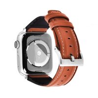 DÂY DA DÀNH CHO APPLE WATCH SERIES 7  6  5  4 COTEETCI - HÀNG NHẬP KHẨU - Màu Nâu - 45mm44mm