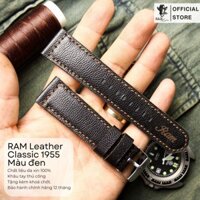 Dây Da Dê Cho AW, iWatch Series 7 SE 6 5 4 3 2 1 size Handmade RAM Classic 1955