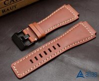 Dây da đồng hồ Bell & Ross màu nâu đậm