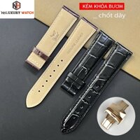 Dây da đồng hồ chính hãng Ogival ( Kèm Khóa Dây Có Logo ) Kèm khóa bướm