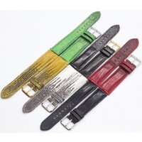 Dây Da Đồng Hồ, Dây Đồng Hồ Da Kỳ Đà Kèm Khóa Kim, Chốt Lò Xo, BH 6 Tháng. Watch Strap Leather