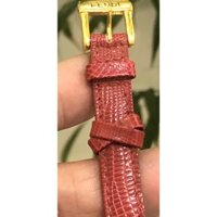 dây da đồng hồ fendi nữ, fendi strap, size khổ dây 10mm, mầu đỏ. Còn mới