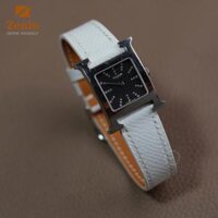 Dây da đồng hồ Hermes – Dây Da Epsom Màu Trắng