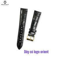 Dây Da đồng hồ Orient chính hãng khóa cài dây có logo orient