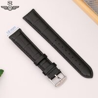 Dây da đồng hồ SR Watch chính hãng M1012.41/18mm Đen