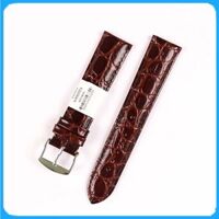 Dây Da Đồng Hồ ZRC Pháp Dòng CHELSEA Da Bò Dập Vân Cá Sấu Nâu - 2018mm