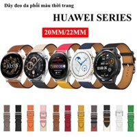 Dây da phối màu thời trang Huawei Watch GT4/GT2/GT3/GT3PRO/GT RUNNER