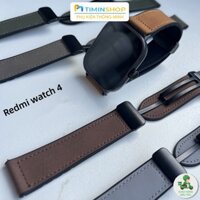 Dây da Redmi Watch 5/ 4/ MI Band 9/ 8 Pro - Dây da + Silicone (DDMI4)