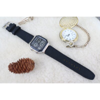 Dây da thay thế đồng hồ Casio AE1200 ,AE1300, F108WH, F216H da bò sáp handmade
