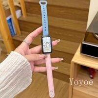 Dây Da Thời Trang Cho Huawei Band 10 9 8 Dây Đeo Đồng Hồ Mềm Kinh Doanh Vòng Tay Dây Đeo Tay Cho Huawei Band 9 Phụ Kiện