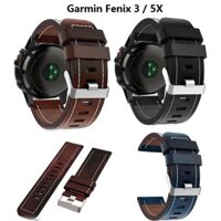 Dây da thời trang thay thế cho đồng hồ Garmin Fenix 3 / Fenix 5X / Fenix 5X Plus / Fenix 6X 26mm