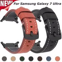 Dây Da Tương Thích Cho Samsung Galaxy Watch Ultra 47mm Dây Đeo Thay Thế Cho Galaxy Watch Ultra Phụ Kiện Đồng Hồ