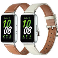 Dây Da Tương Thích Cho Samsung Galaxy Fit 3 Dây Đồng Hồ Thông Minh Phụ Kiện Thay Thế Dây Đeo Tay Cho Galaxy Fit3 Silm Vòng Tay