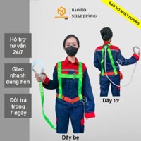 Dây đai an toàn lao động bán thân 1 móc sắt BT01, Đai an toàn làm việc trên cao chịu lực 1000kg