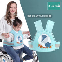 Dây đai cho bé COACE đai địu em bé đi xe máy an toàn có phản quang ngồi chở bé nịt trước sau bảo vệ trẻ