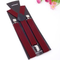 Dây Đai Chữ Y Nam Nữ Yếm Quần Cạp Chống Trượt 3 Kẹp Cố Định Điều Chỉnh Lễ Hội Party Sinh Nhật HCM - Đỏ