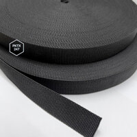 dây đai đen bản 2cm bản 2.5cm làm dây đeo cặp balo túi xách chằng buộc đồ đa năng