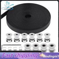 Dây đai định giờ 5M Chiều rộng 10mm 20 răng Bánh xe ròng rọc thời gian lỗ khoan 5mm + 20 lỗ khoan răng 5mm Bộ căng cuộn lò xo Máy in 3D Phụ kiện thay thế