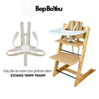 Dây đai ghế ăn dặm Tripp Trapp - dây đai an toàn 5 điểm, có khóa gài thông minh chỉ với một nút bấm