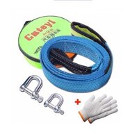 Dây đai kéo ô tô siêu bền loại 3 hoặc 5 mét cáp cứu hộ xe hơi siêu bền tài trọng lớn
