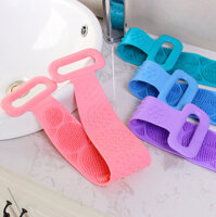 Dây Đai Tắm Chà Lưng Silicon, Đai Cọ Lưng Massage Silicon - Làm Sạch Da Loại Bỏ Da Chết - Hàng Chính Hãng MINIIN - Hồng