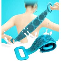 Dây Đai Tắm Chà Lưng Silicon, Đai Cọ Lưng Massage Silicon - Làm Sạch Da Loại Bỏ Da Chết - Hàng Chính Hãng MINIIN - Xanh