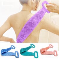 Dây Đai Tắm Chà Lưng Silicon, Đai Cọ Lưng Massage Silicon - Làm Sạch Da Loại Bỏ Da Chết - Hàng Chính Hãng MINIIN - Tím