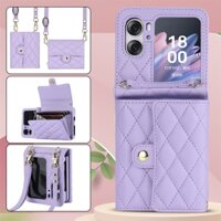 Dây Dài Ví Thẻ Solt Đeo Ngang Da Ốp Lưng Điện Thoại OPPO Find N2 Lật Thẻ Đựng Tiền Xu Ví Bao Túi Chống Sốc