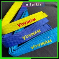 Dây Đai Vovinam Gía rẻ, Đai Vovinam Thi đấu (Ailaikit), Đai Tập Võ Loại Thường Đai Xanh Đai Vàng Đai Vovinam có 2 loại Loại Thường và Loại Tốt