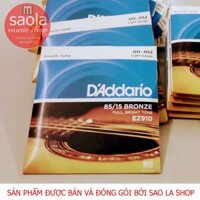 Dây Đàn Ghi-ta Cao Cấp D'addario EZ910 (Âm Full Cực Sáng) Bonus 1 Pick Alice