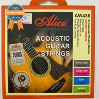 Dây đàn guitar acoustic Alice AW436 I Dây Sắt Size Chuẩn, chính hãng 100%