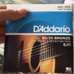 Dây đàn guitar acoustic D'Addario EJ11 (EJ-11)