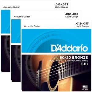 Dây đàn guitar acoustic D'Addario EJ11 (EJ-11)